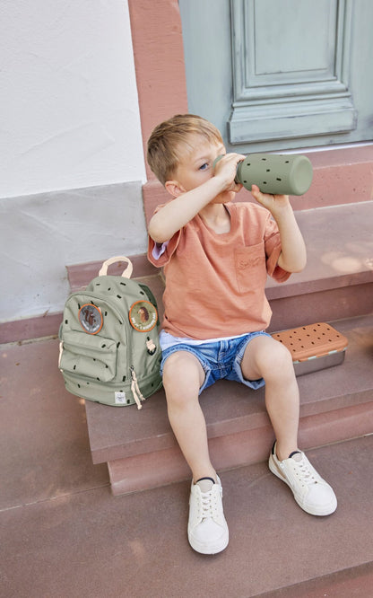 Kindergartenrucksack Happy Prints light Olive - von lässig