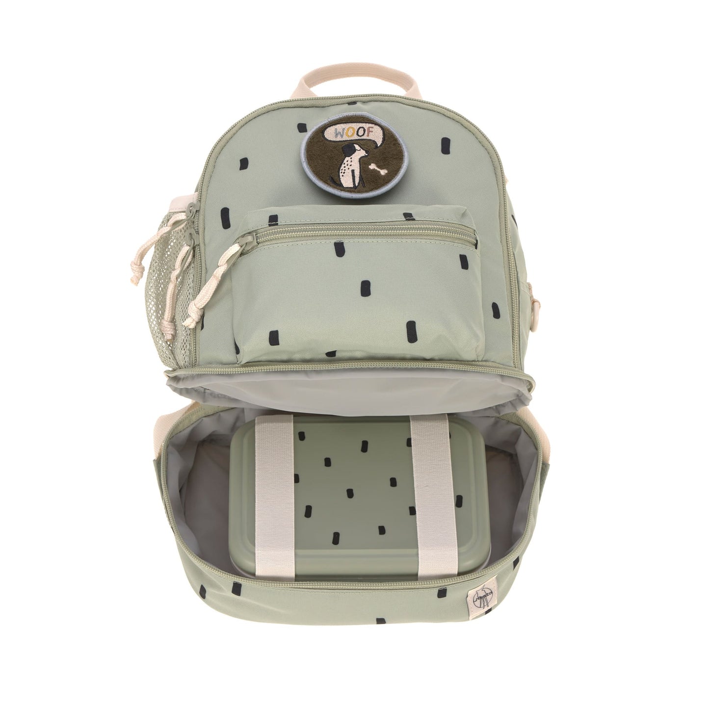 Kindergartenrucksack Happy Prints light Olive - von lässig