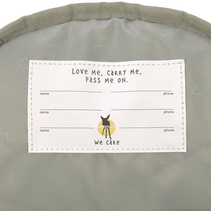 Kindergartenrucksack Happy Prints light Olive - von lässig