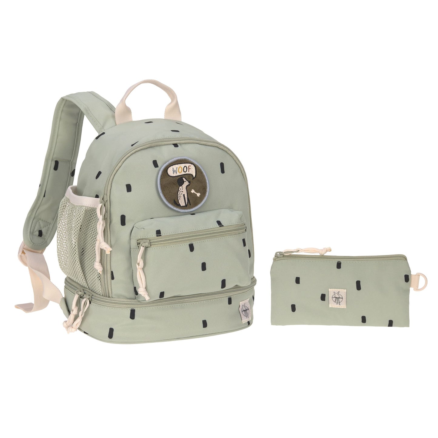 Kindergartenrucksack Happy Prints light Olive - von lässig
