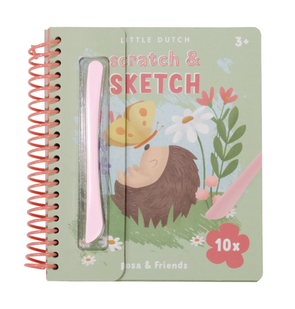 Kratzbuch Rosa & friends - little dutch