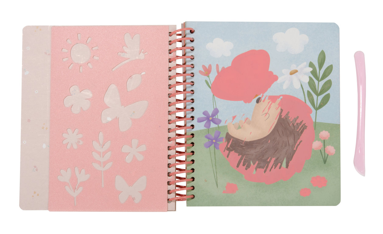 Kratzbuch Rosa & friends - little dutch