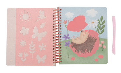 Kratzbuch Rosa & friends - little dutch