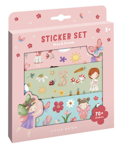 Stickerset Rosa & Friends - little dutch