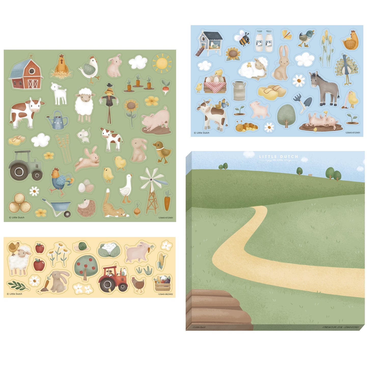 Stickerset Little Farm - little dutch