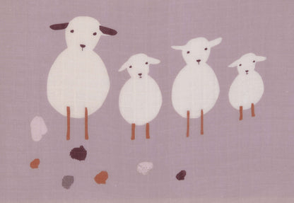 Muslin Swaddle & Burp Tiny Farmer flowers - lässig