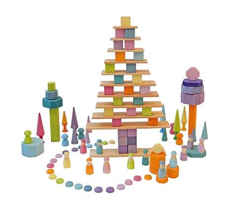 Regenbogenbande Pastell 12 Freunde - von Grimm's