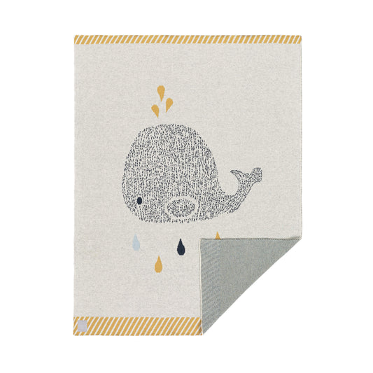 Babydecke Little Water Whale - von lässig