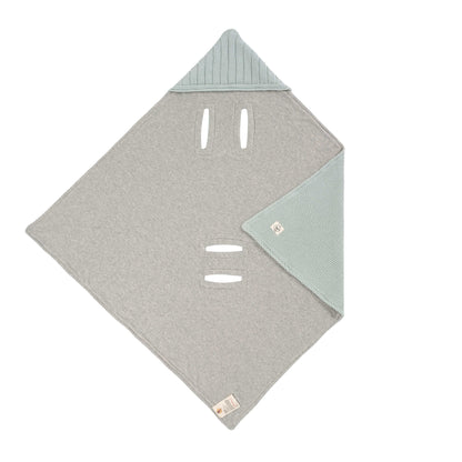 Babyschalen Decke light mint- von lässig