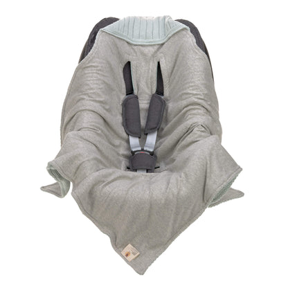 Babyschalen Decke light mint- von lässig