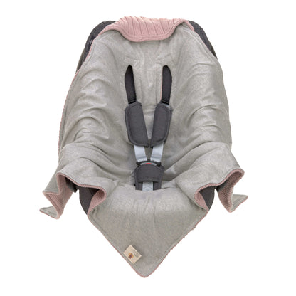 Babyschalen Decke dusky pink- von lässig