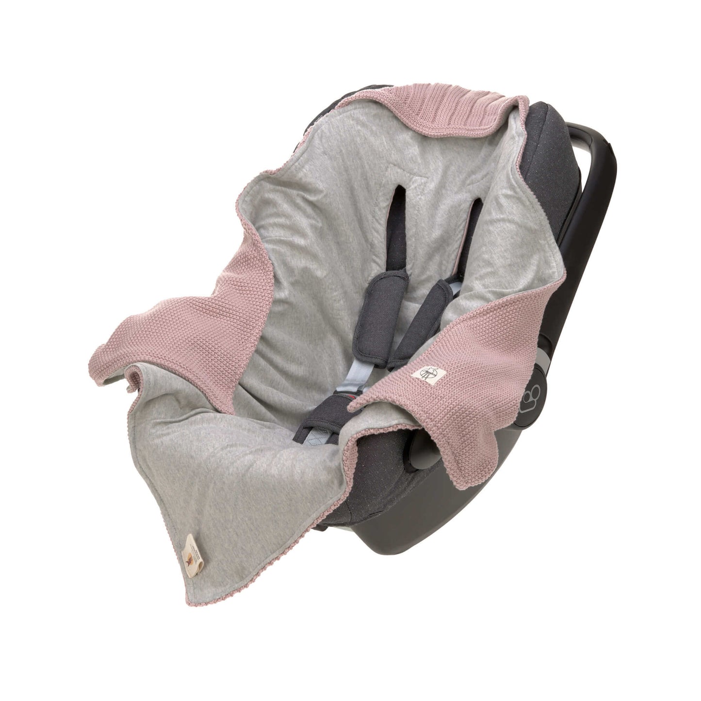 Babyschalen Decke dusky pink- von lässig