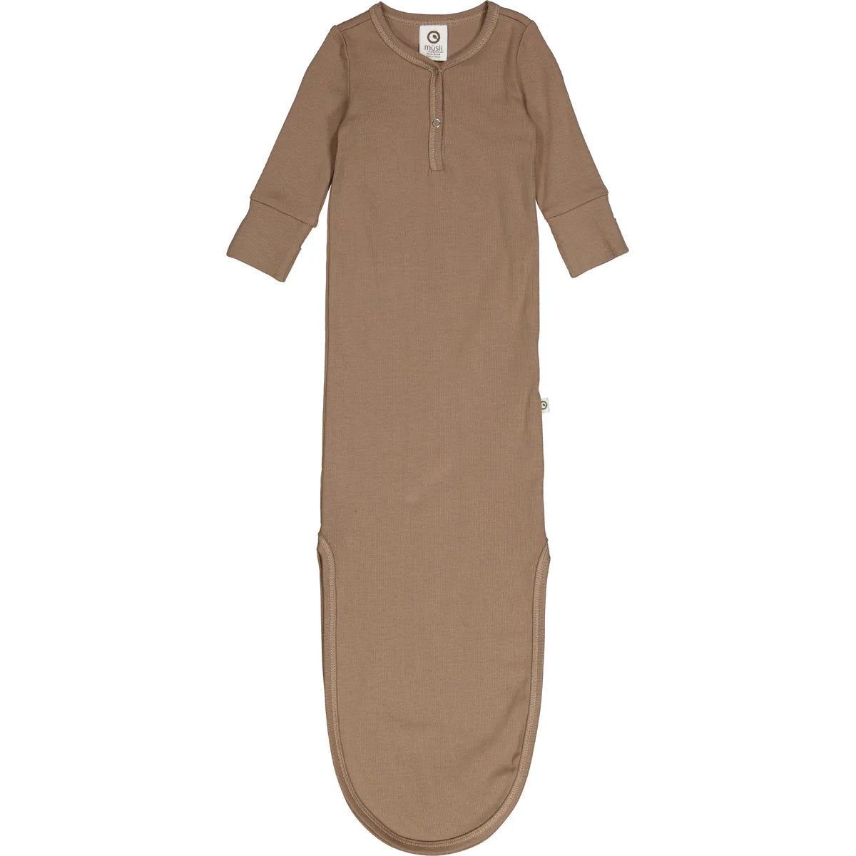 Cozy Me Rib Knot Gown light rose - von müsli