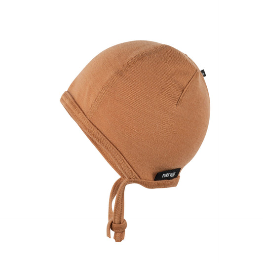 Woll-Erstlingsmütze mocha - von Pure Pure by bauer