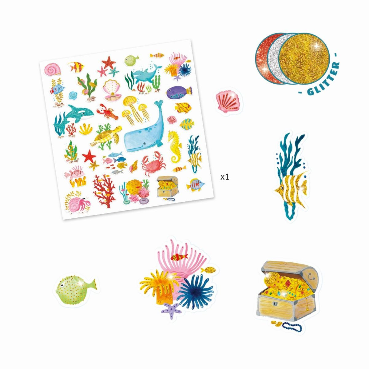 Tiere mit Sticker verziehren - von Djeco