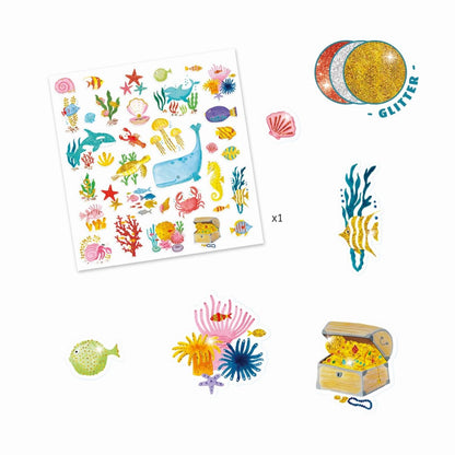 Tiere mit Sticker verziehren - von Djeco