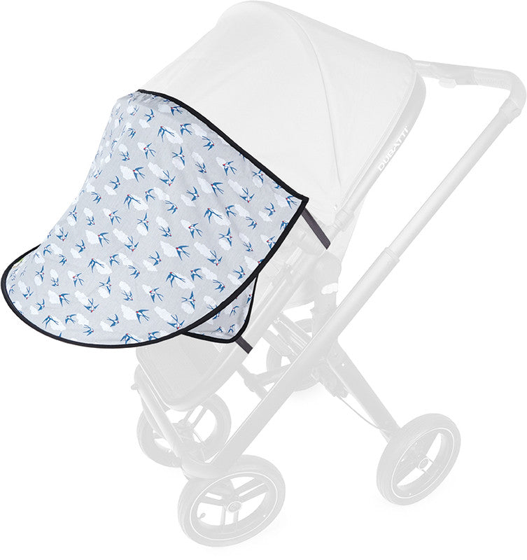 Sonnenschutzhaube Daisy - Schwalben grau - PRIEBES