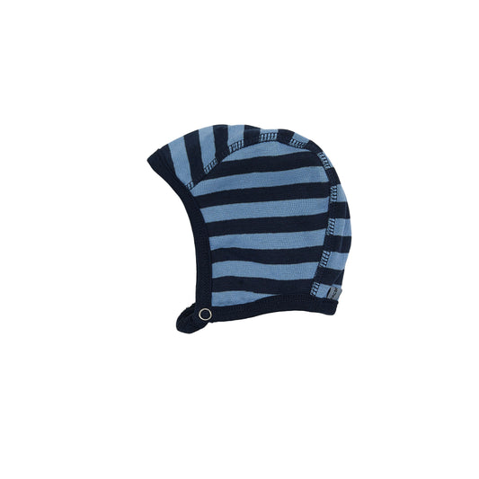Babyhäubchen - blau gestreift 1417 - von Racing Kids