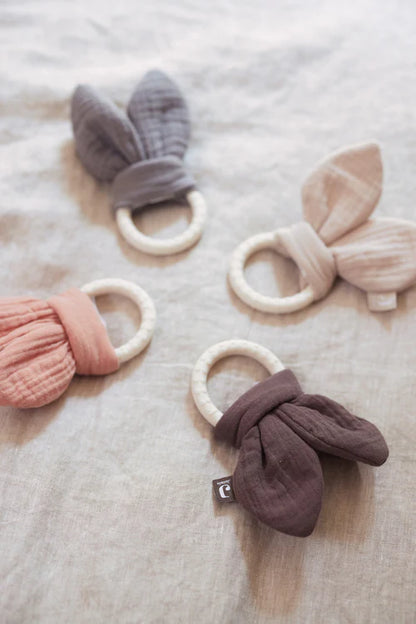 Beißring Silikon Bunny Chestnut - jollein
