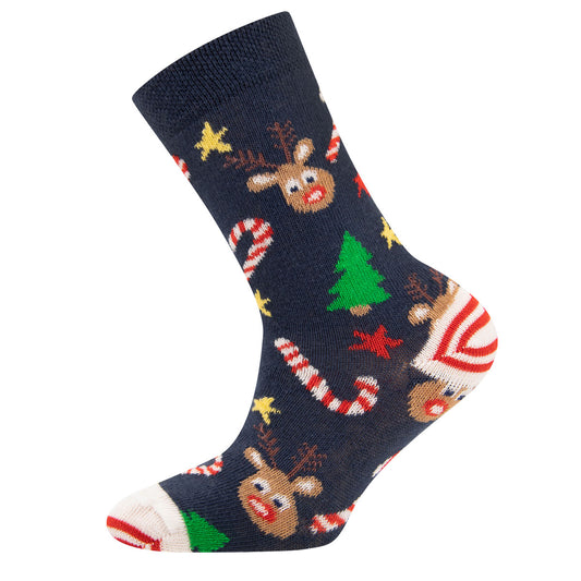 Socken Zuckerstangen blau - von ewers