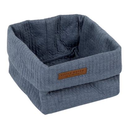 Wickeltischkörbchen klein pure blue - von little dutch
