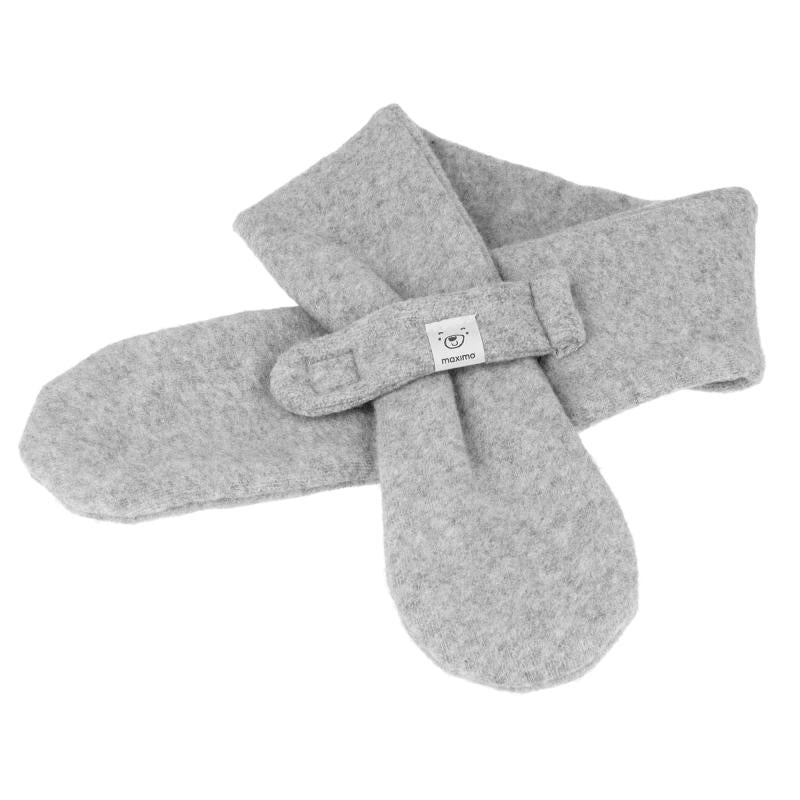 Steckschal Baumwollfleece hellgrau