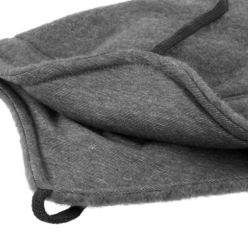 Mini Mütze Woll-Fleece graumeliert