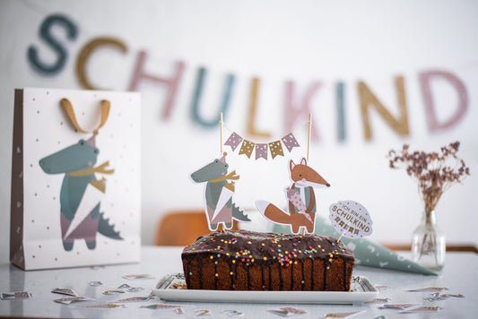Einschulungs Cake Topper pastell - von ava&yves