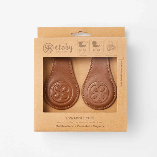 Multifunktionale Swaddle Clips Braun - von cloby