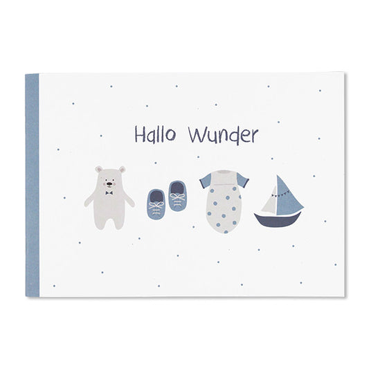 Hallo Wunder blau - Erinnerungsbuch - von ava&yves
