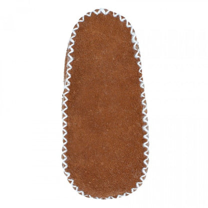 Baby Lammfellschuhe Strickbündchen camel - von Heitmann