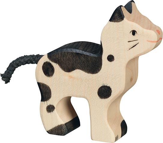 Katze schwarz gefleckt - von Holztiger