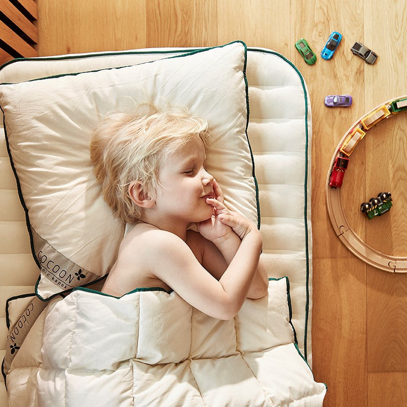 KAPOK Kinderwagenmatratze groß - Liegemaß 97 cm