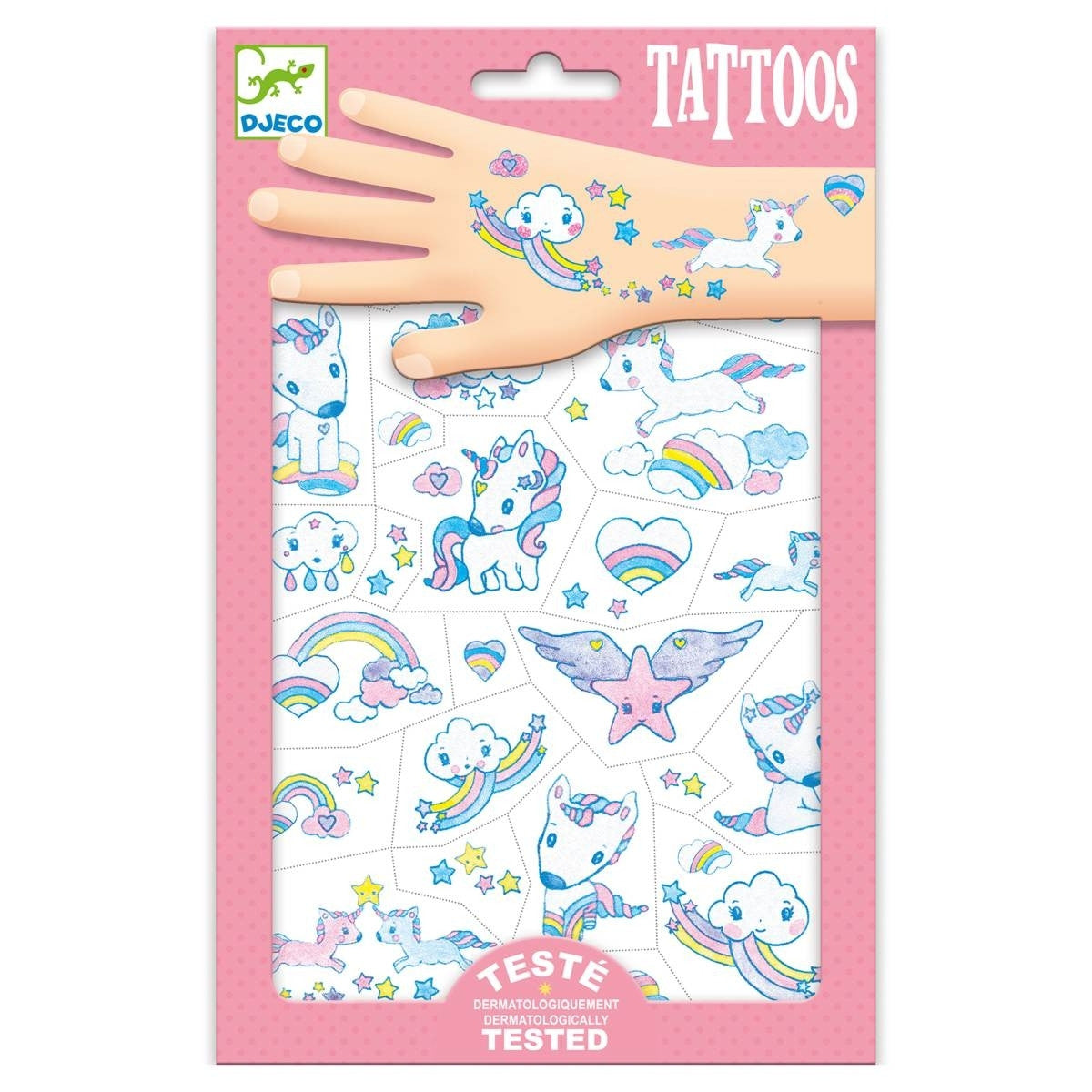 Tattoos Einhorn - von Djeco