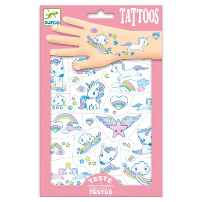Tattoos Einhorn - von Djeco