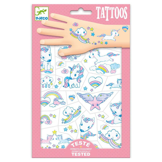 Tattoos Einhorn - von Djeco