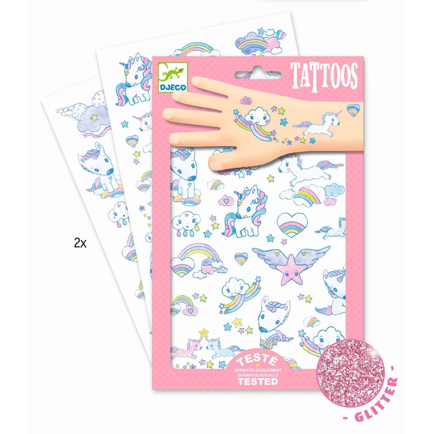 Tattoos Einhorn - von Djeco