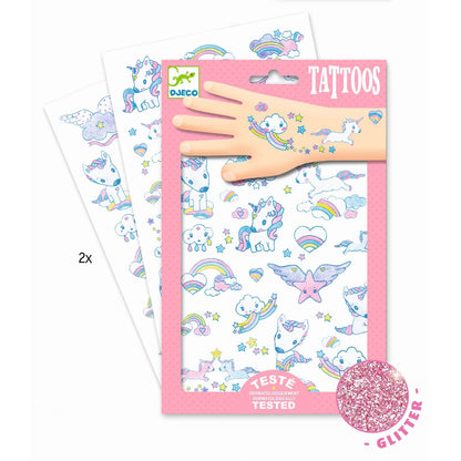 Tattoos Einhorn - von Djeco