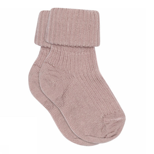 Baby Woll-Socken wood rose 188