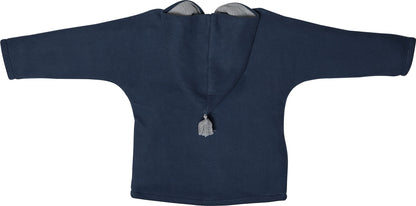 Baumwollfleece Jacke JUNI Indigo Blue/Grey - von KitzHeimat