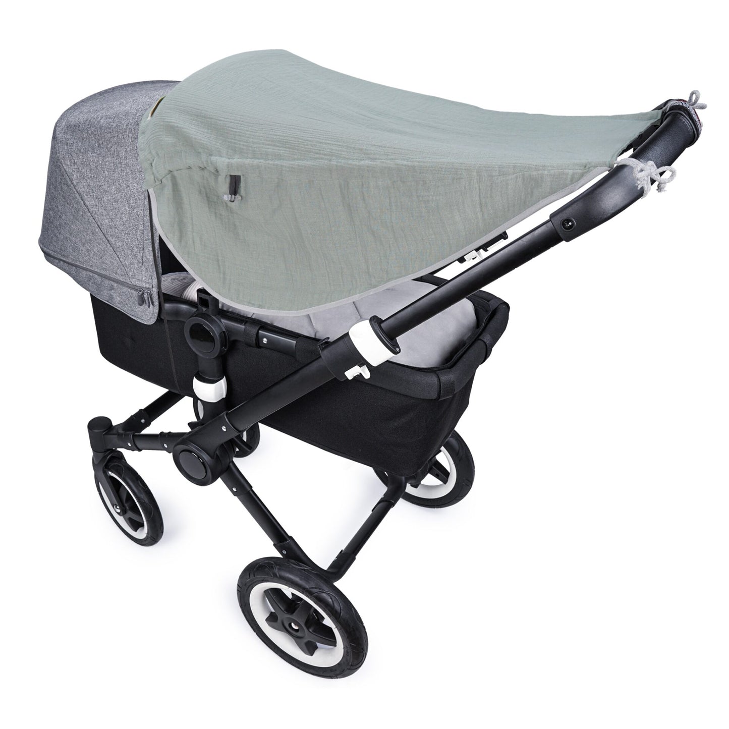 Sonnensegel mit Seiten- und UV-Schutz Johanna - Musselin green - PRIEBES