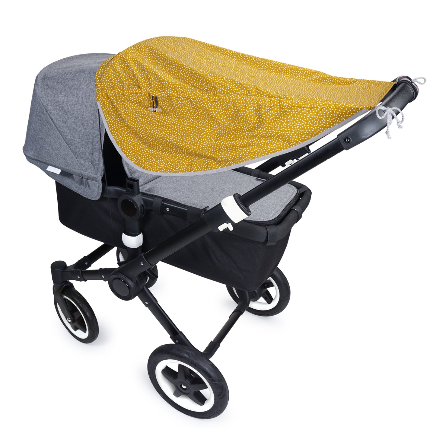 Sonnensegel mit Seiten- und UV-Schutz Johanna - Mini dots ocre - PRIEBES