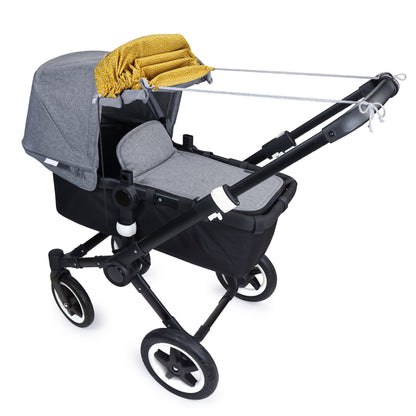 Sonnensegel mit Seiten- und UV-Schutz Johanna - Mini dots ocre - PRIEBES