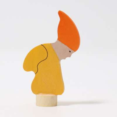 Steckfigur Herbstzwerg gelb - von Grimm's