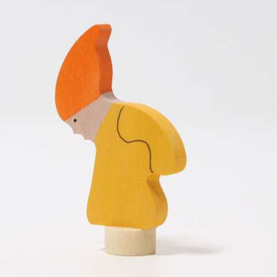 Steckfigur Herbstzwerg gelb - von Grimm's