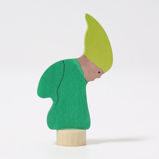 Steckfigur Frühlingszwerg grün - von Grimm's