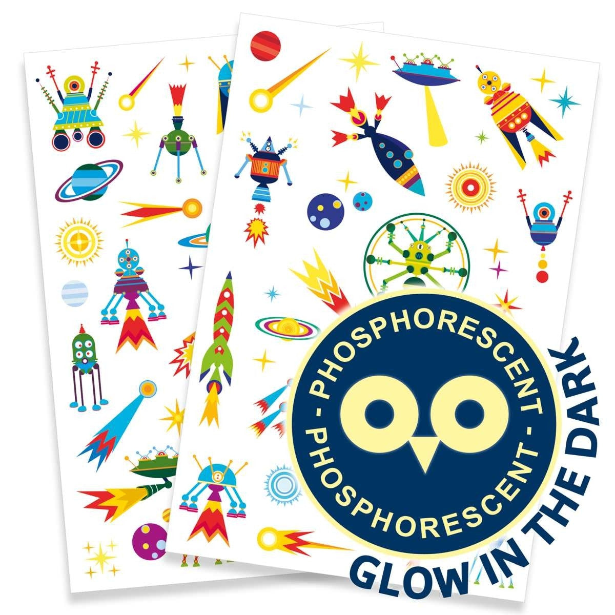 Tattoos Weltraum Kuriosität - von Djeco