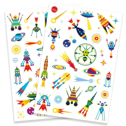 Tattoos Weltraum Kuriosität - von Djeco