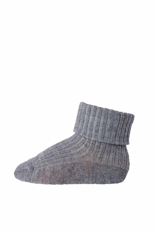 Baby Woll-Socken hellgrau - von MP Denmark