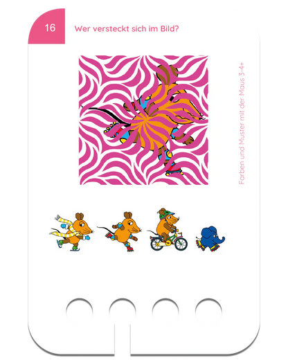 Farben & Muster mit der Maus 3-4J.